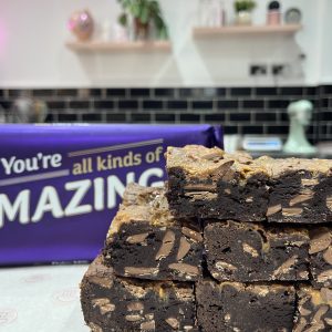 Dairy Milk Button Brownie