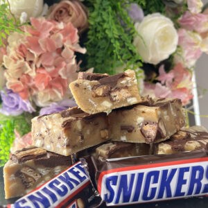 snickers nutella blondie